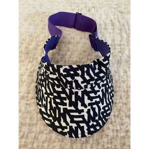 lululemon athletica White and Black Visor Set Lululemon Fast Paced Wide Band Running Visor - Bone - lulu  main image 4